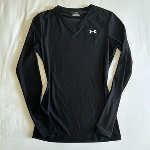 Under Armour Heat Gear Compression Long Sleeve Black Size L